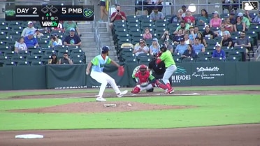 Bernard Moon homers (5) on a line drive to left center field.