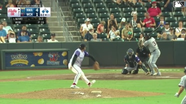 Jorge Alfaro singles on a fly ball to center fielder Brandon Winokur. Sam Kulasingam scores. Spencer Nivens scores. Jorge Alfaro to 2nd.