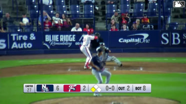 Austin Murr homers (3) on a fly ball to right center field. Raylin Heredia scores.