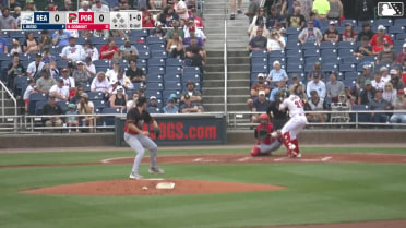 Henry Godbout homers (3) on a fly ball to left field.