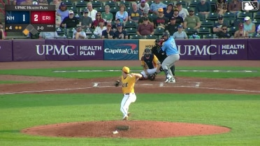 Edward Duran singles on a fly ball to center fielder Seth Stephenson. Dub Gleed scores.