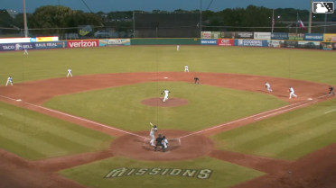 Jorge Alfaro homers (13) on a line drive to left center field. Omar Hernandez scores.