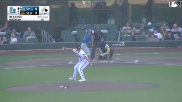 Sam Aldegheri In play, run(s) to Hyeseong Kim