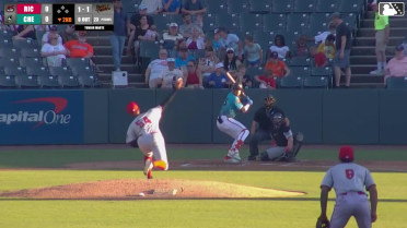 Frederick Bencosme homers (9) on a fly ball to right field.