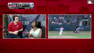Luke Adams homers (13) on a line drive to left center field.