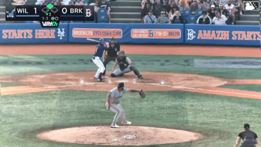 Sam Biller singles on a ground ball to right fielder Jack Moroknek. Jamari Baylor scores.
