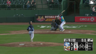 Bobby Boser homers (1) on a fly ball to center field.