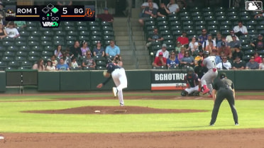 John Gil out on a sacrifice fly to center fielder Connor Hujsak. Eric Hartman scores.