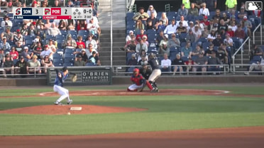 Jace Avina homers (15) on a fly ball to right field.