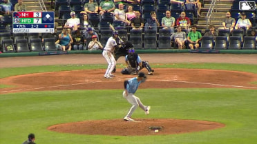 Aidan Longwell singles on a line drive to center fielder Mathieu Vallee. Roc Riggio scores.