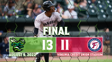 GreenJackets Win Back-and-Forth Battle for Seventh Win in a Row