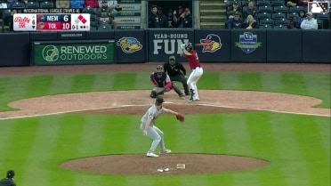 Tyler Gentry triples (1) on a fly ball to left fielder Bryan Torres. Eduardo Valencia scores. Jace Jung scores.