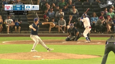Jake Gelof out on a sacrifice fly to left fielder Spencer Nivens. Elijah Hainline scores.