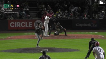 Carter Cunningham singles on a line drive to center fielder Dakota Jordan. J.R. Freethy scores. Arjun Nimmala to 3rd.