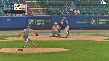 Zack Short homers (2) on a fly ball to left field. Nick Morabito scores.