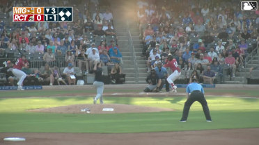 Raudi Rodriguez singles on a line drive to right fielder Will Simpson. J.J. D'Orazio scores. David Calabrese to 2nd.