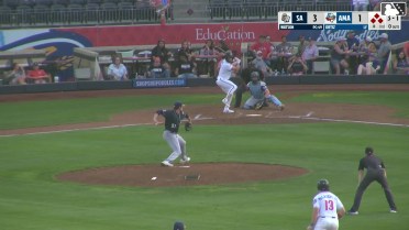 Angel Ortiz out on a sacrifice fly to right fielder Braedon Karpathios. Jansel Luis scores. Ben McLaughlin to 3rd.