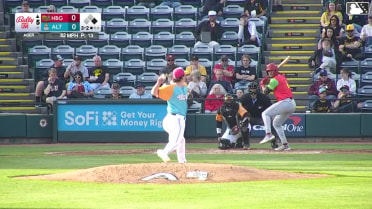 Cortland Lawson called out on strikes and Maxwell Romero Jr. caught stealing 2nd, catcher Omar Alfonzo to second baseman Duce Gourson to catcher Omar Alfonzo.