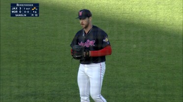 David Sandlin fans a pair of batters