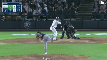 Josh Moylan homers (15) on a fly ball to center field.