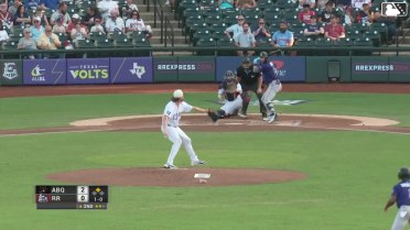 Brenton Doyle doubles (2) on a ground ball to left fielder Aaron Zavala. Adael Amador scores.
