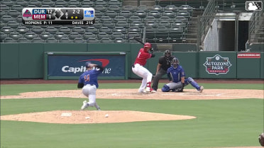 Chase Davis strikes out swinging.