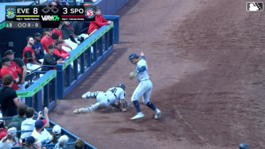 Josh Caron's sliding catch