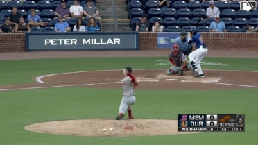 Quinn Mathews In play, run(s) to Homer Bush Jr.