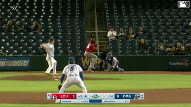 Ivan Johnson homers (5) on a fly ball to left field.