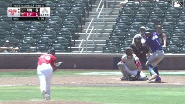 Adael Amador homers (10) on a fly ball to center field.