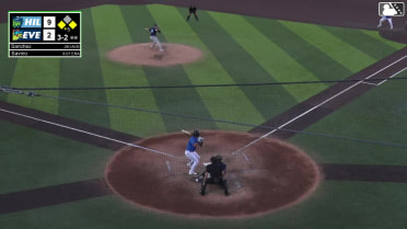 Axel Sanchez out on a sacrifice fly to right fielder Avery Owusu-Asiedu. Matthew Ellis scores.