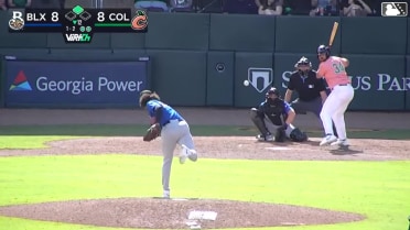 Adam Zebrowski homers (4) on a fly ball to center field. Patrick Clohisy scores.