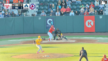 Maxwell Romero Jr. singles on a sharp line drive to right fielder Joe Campagna. Sam Petersen scores. Kervin Pichardo scores. Caleb Lomavita to 2nd.