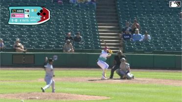 Carter Mathison homers (2) on a fly ball to center field.