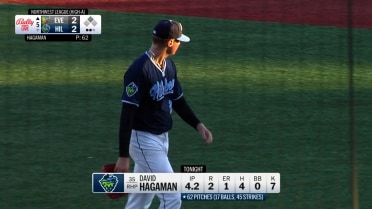 David Hagaman's seven strikeouts