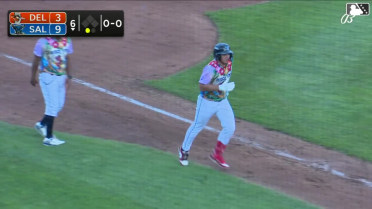 Franklin Primera's first Single-A homer