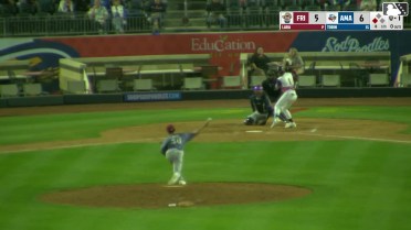 Cristofer Torin reaches on a fielding error by second baseman Theo Hardy. Junior Franco scores.