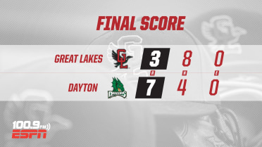 Dayton Holds Off Great Lakes, Behind Two Homers