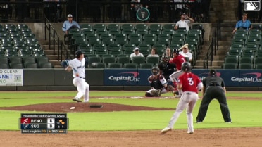 Tommy Troy singles on a ground ball to center fielder Lucas Spence. Anderdson Rojas scores. Tommy Troy out at 2nd, third baseman Raynel Delgado to second baseman Cavan Biggio. Kristian Robinson to 3rd.