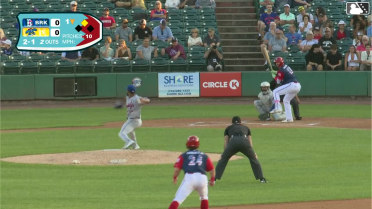 Brandon Lewis singles on a line drive to left fielder Kevin Villavicencio. Nick Biddison scores.