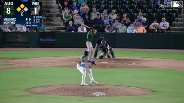 Dalton McIntyre singles on a soft ground ball to second baseman Jose Escobar. Luis Guanipa scores. Juan Mateo to 3rd.