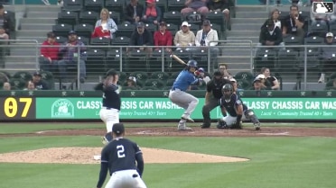 Ryan Fitzgerald homers (8) on a fly ball to center field.