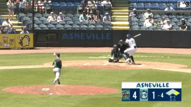 Chase Call homers (6) on a fly ball to left field. Kyle Walker scores.