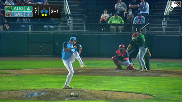 Joe Olsavsky singles on a sharp line drive to left fielder Givian Sirvania. Nick Montgomery scores. Cooper McMurray to 2nd.