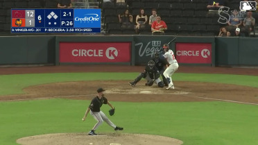 Jack Winkler homers (11) on a fly ball to left center field.