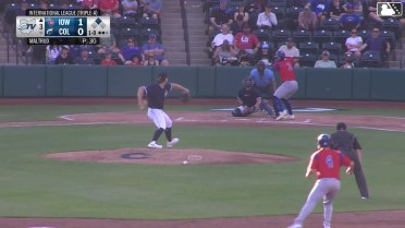 Chas McCormick reaches on a throwing error by shortstop Milan Tolentino. Eric Yang scores.