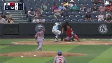 Core Jackson homers (6) on a fly ball to center field.