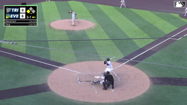 Luke Stevenson singles on a ground ball to right fielder Randy De Jesus. Carter Dorighi scores.