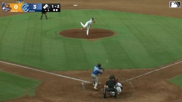 Aaron Brown's eighth strikeout