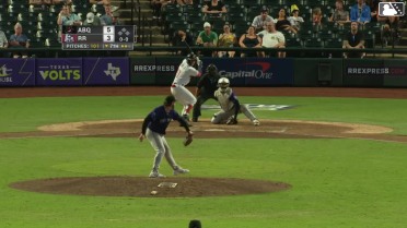Aaron Zavala homers (5) on a fly ball to left field.